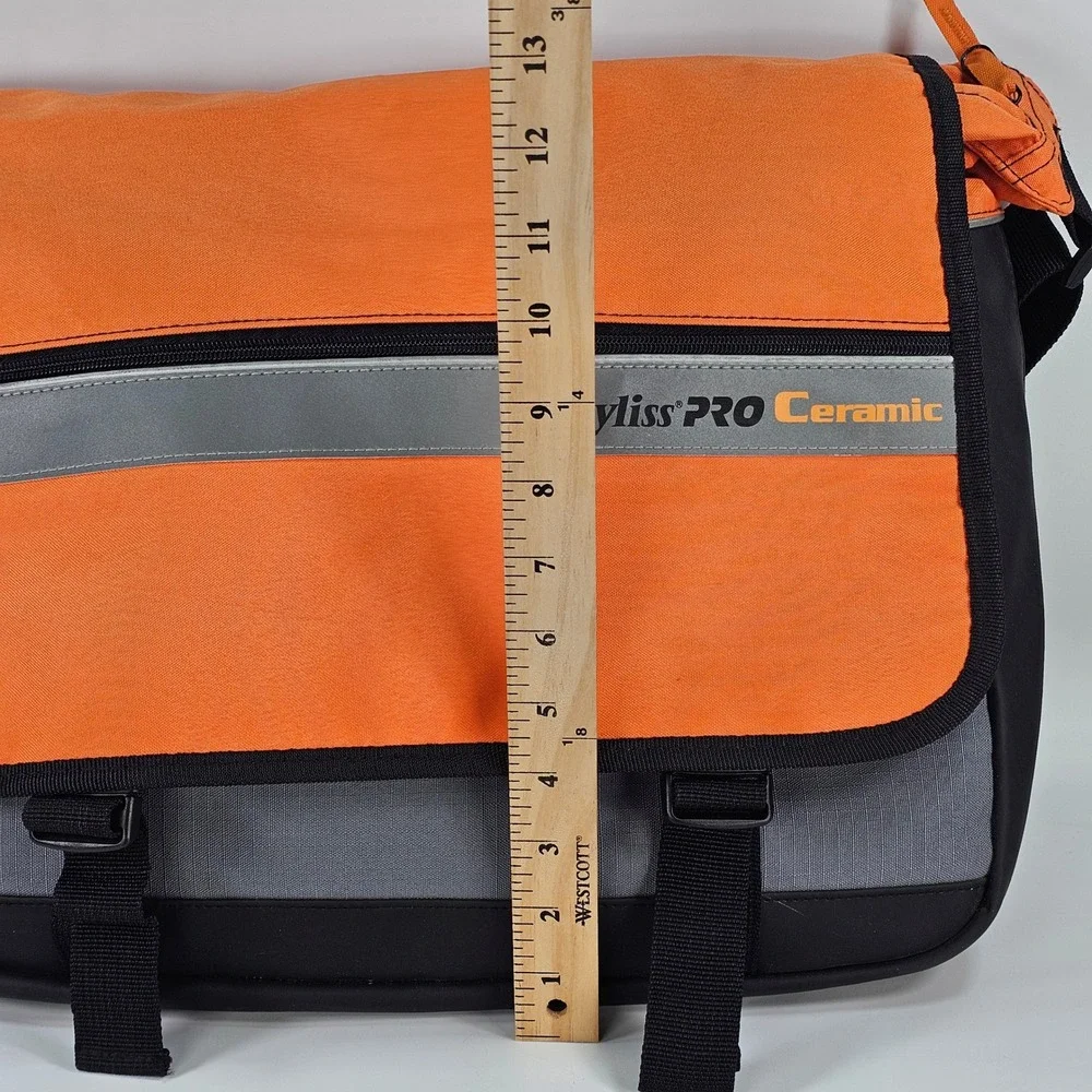 Babyliss PRO Ceramic Professionals Messenger Bag Orange Grey Black Crossbody Bag